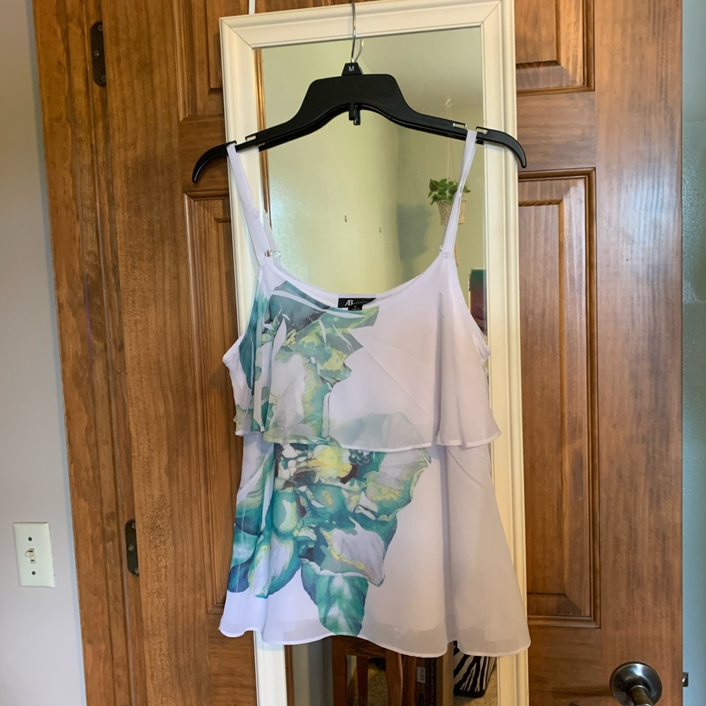 AB studio dress blouse tank top size medium